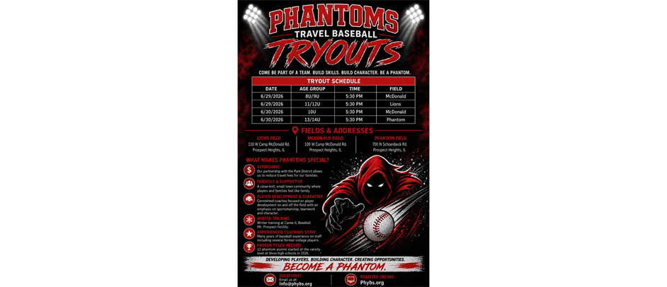 Phantoms 2027 Tryouts